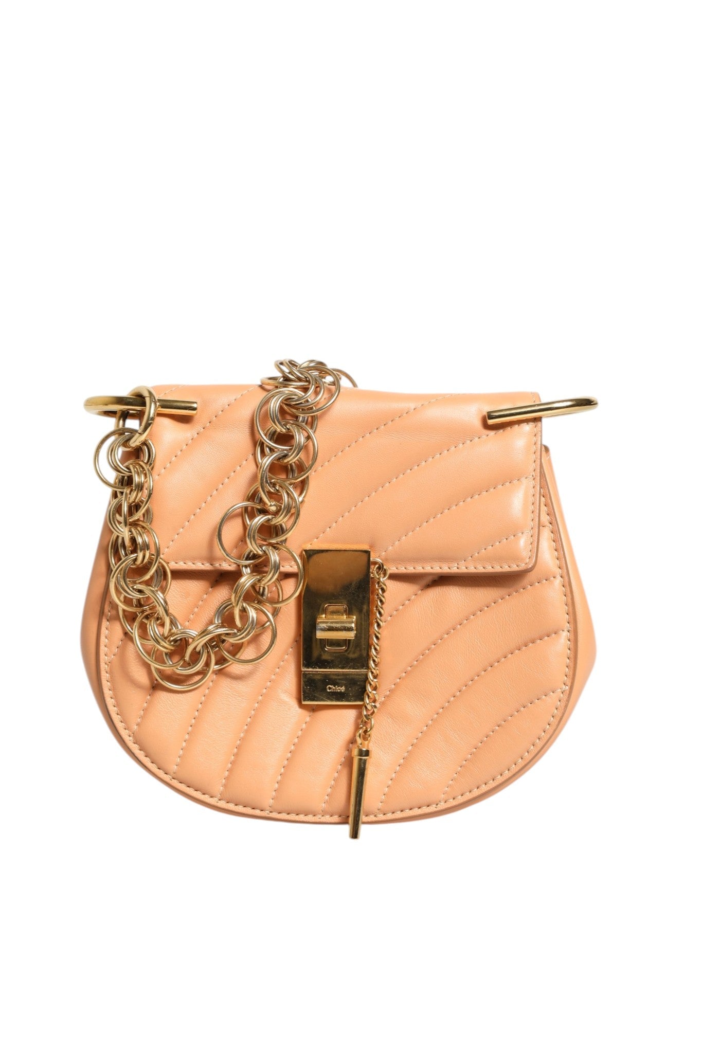 Chloé Quilted Calfskin Leather Drew Bijou Shoulder Bag