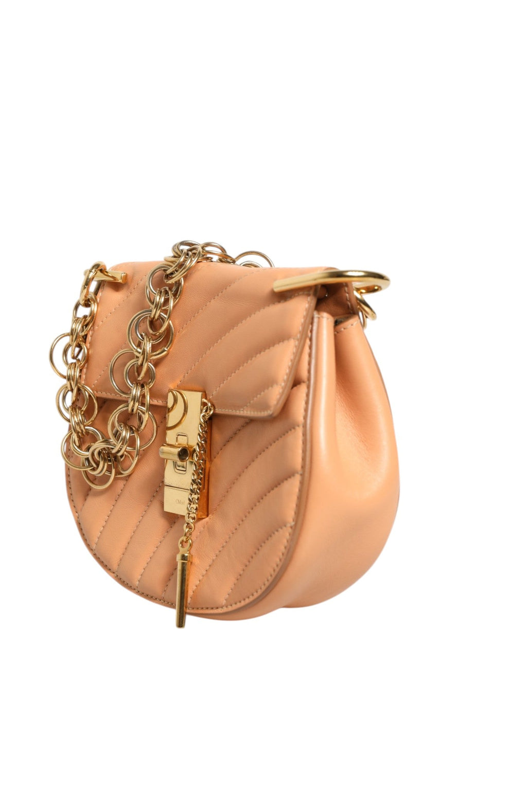 Chloé Quilted Calfskin Leather Drew Bijou Shoulder Bag