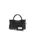 Balenciaga Black Lamb Ovis Aries Aries Shoulder Bag