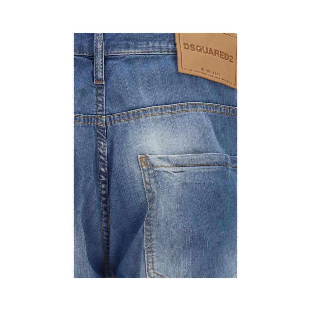 Dsquared² Blue Cotton Jeans Denim