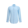 Finamore Blue Linen Longsleeve Shirt