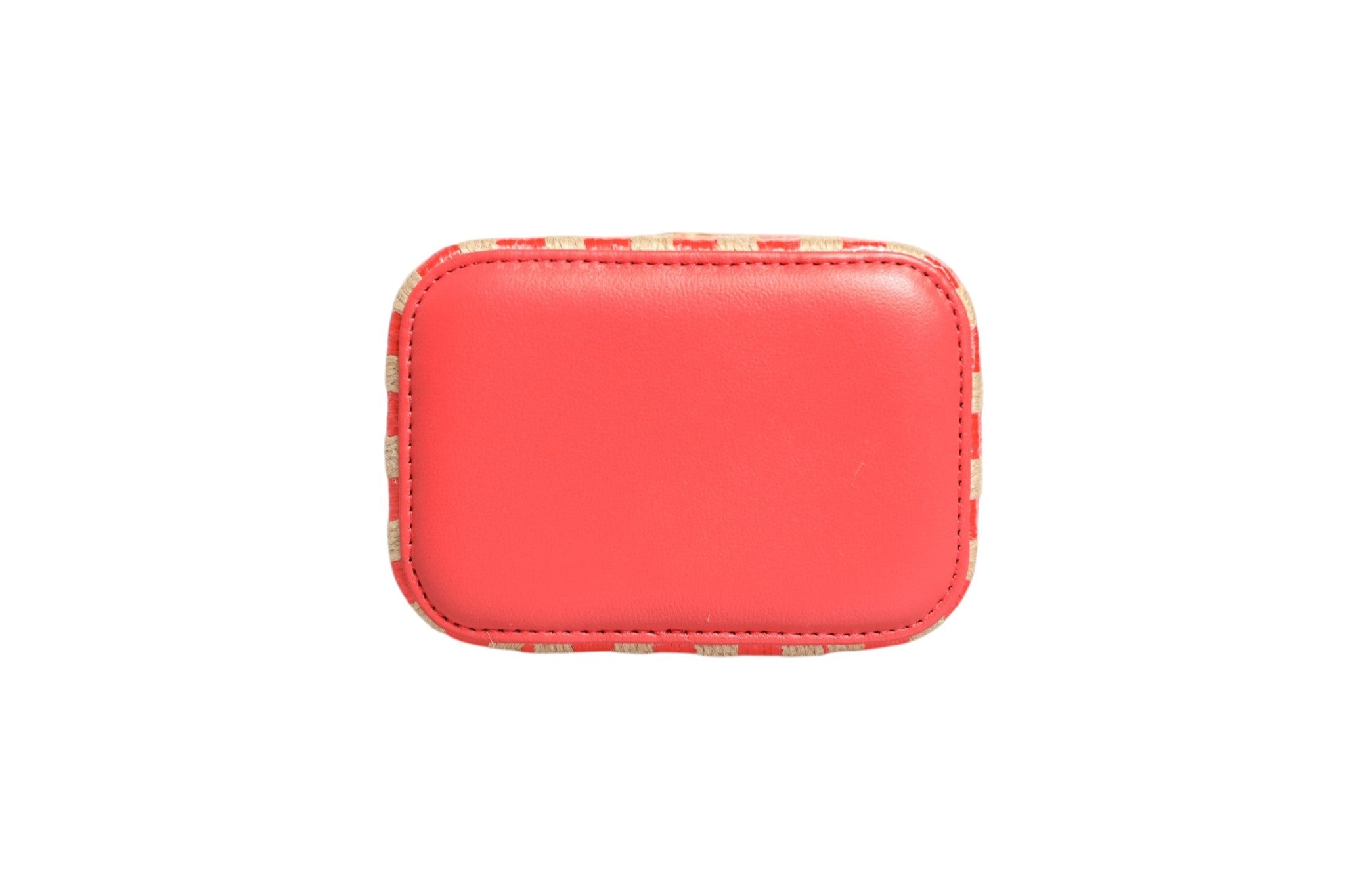 Chanel Raffia Jute Striped Mini Vanity Case