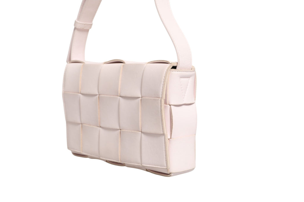 Bottega Veneta Pink Intrecciato Cassette Shoulder Bag