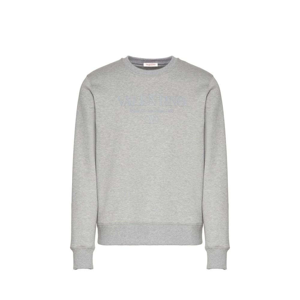 Valentino Garavani Gray Cotton Sweatshirt