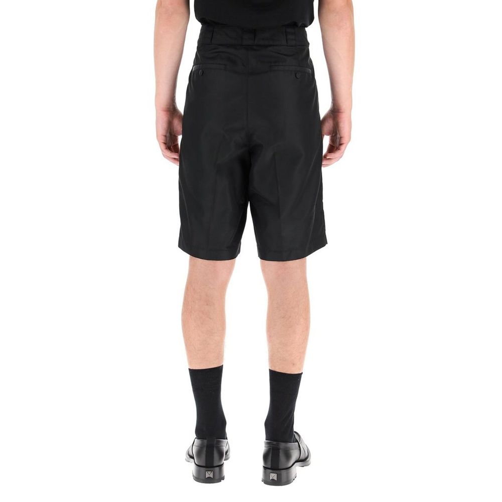 Valentino Garavani Black Nylon Bermuda Shorts