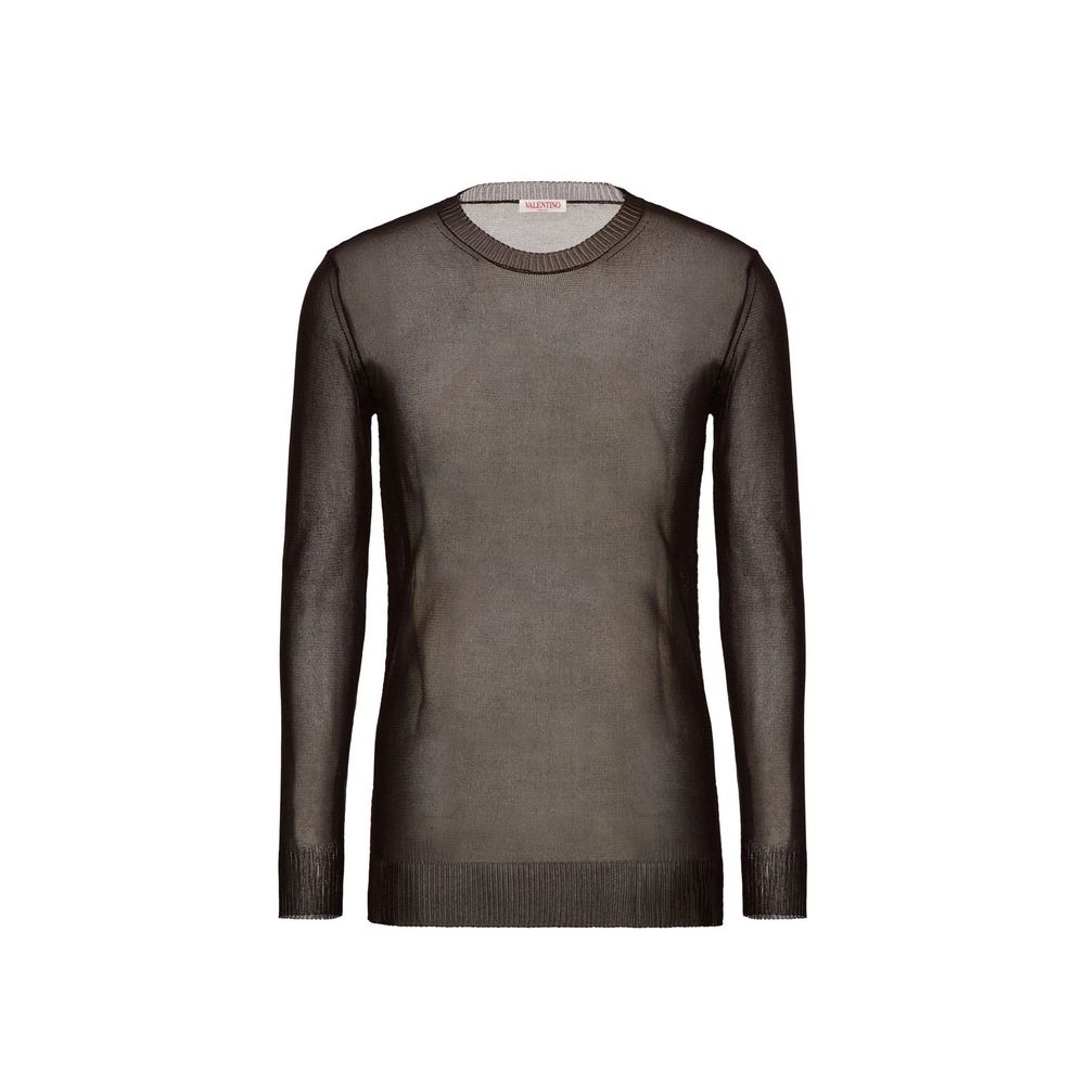 Valentino Garavani Brown Silk Sweatshirt