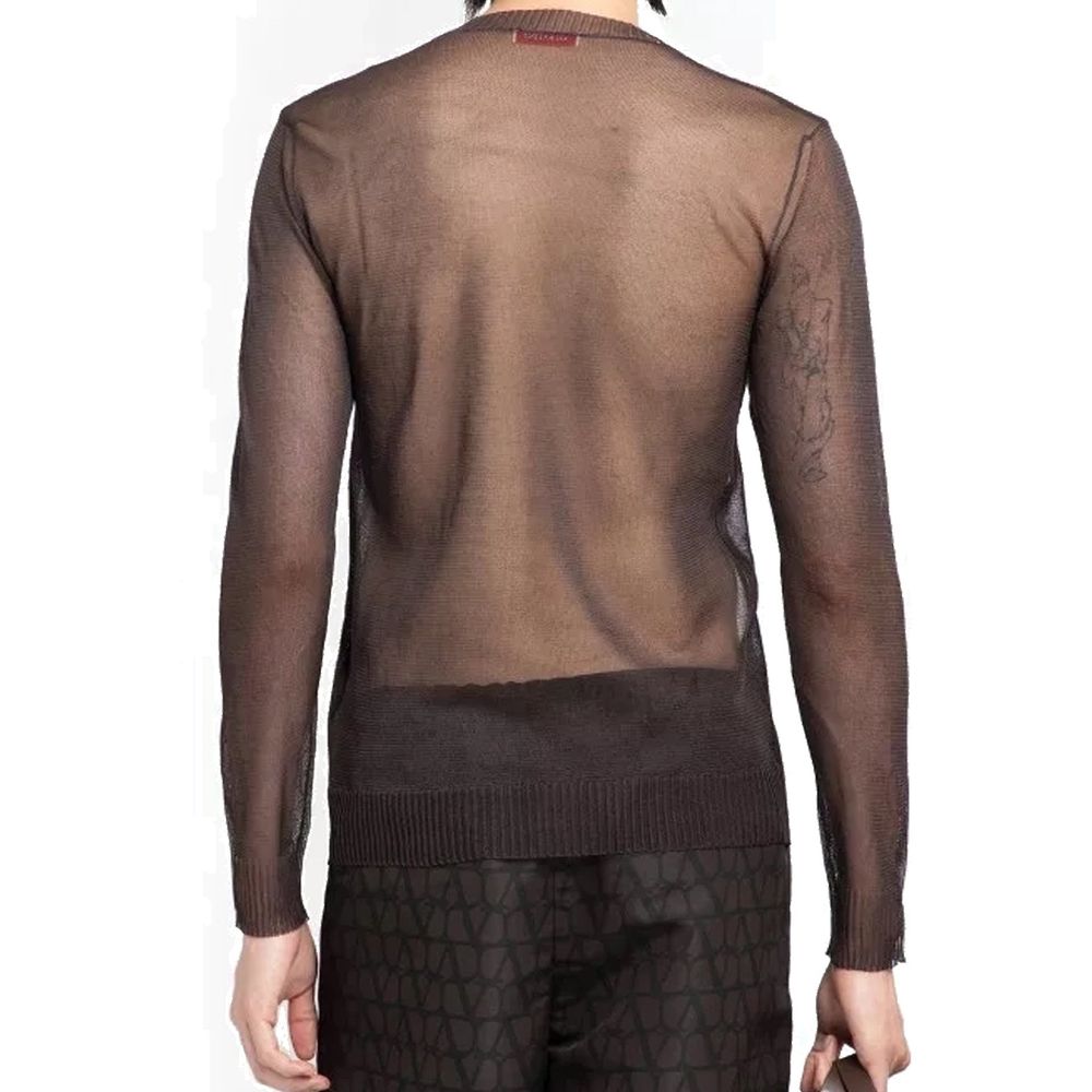 Valentino Garavani Brown Silk Sweatshirt