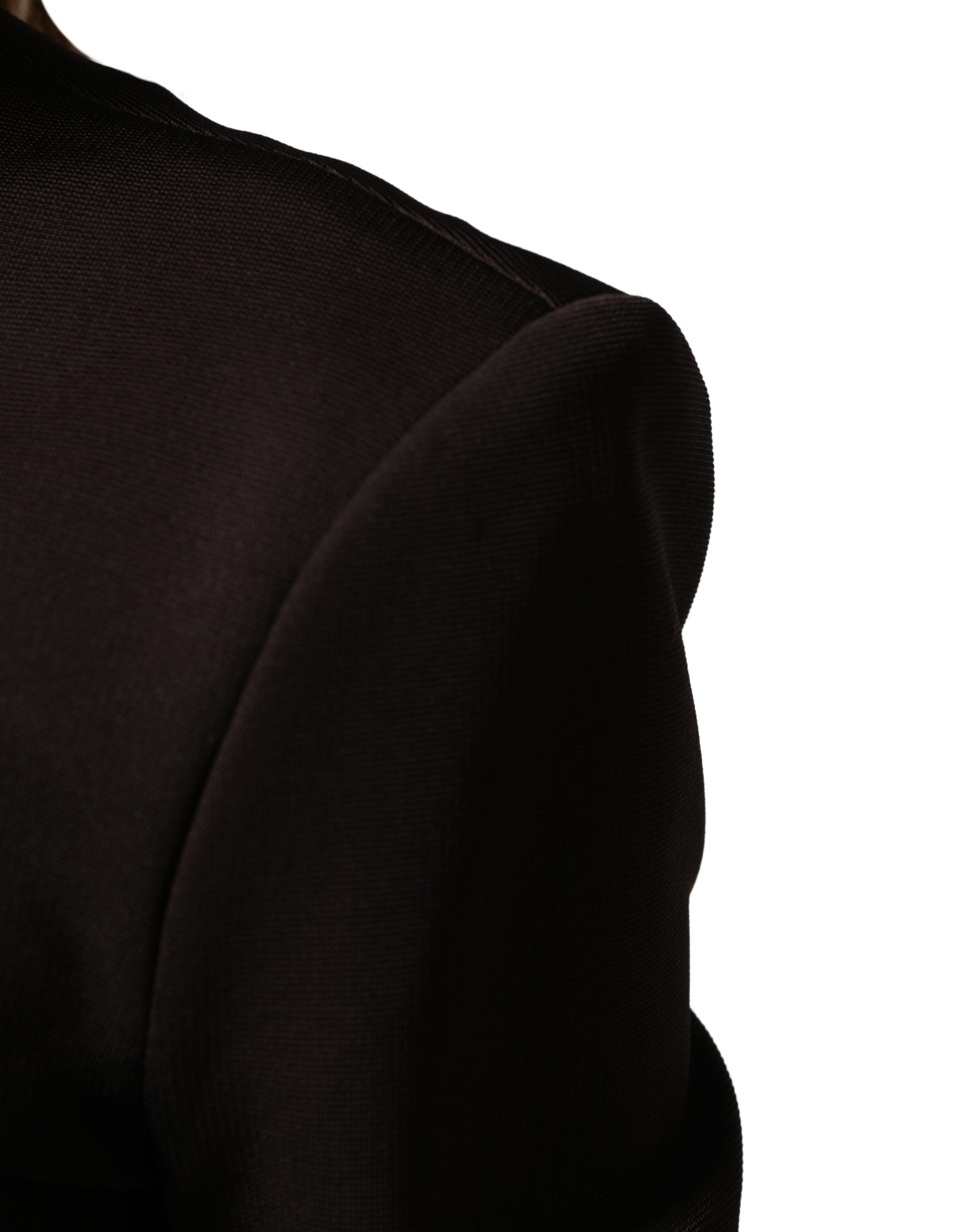 Dolce & Gabbana Brown Turtleneck Jersey Long Maxi Dress