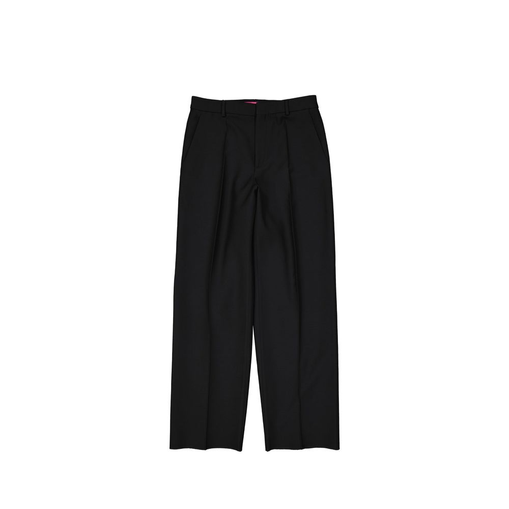 Valentino Garavani Black Silk Flared Pants