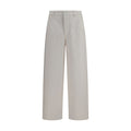 Ami Paris White Cotton Jeans Denim