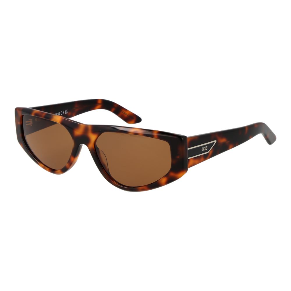 GCDS Brown Plastic Sunglasses