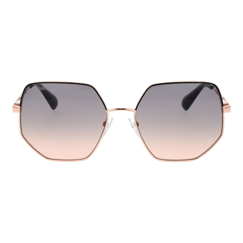 Max & Co Rose Gold Metal Sunglasses