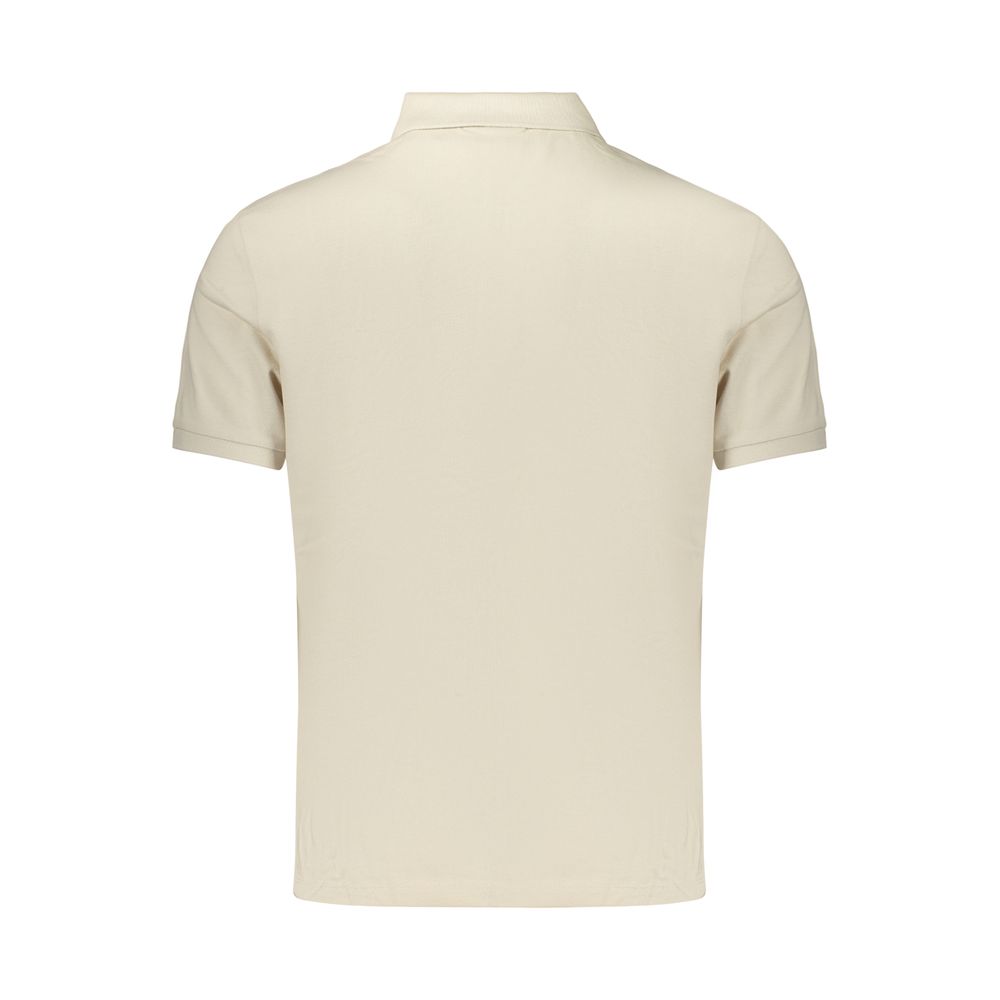 Calvin Klein Beige Cotton Mens Polo Shirt