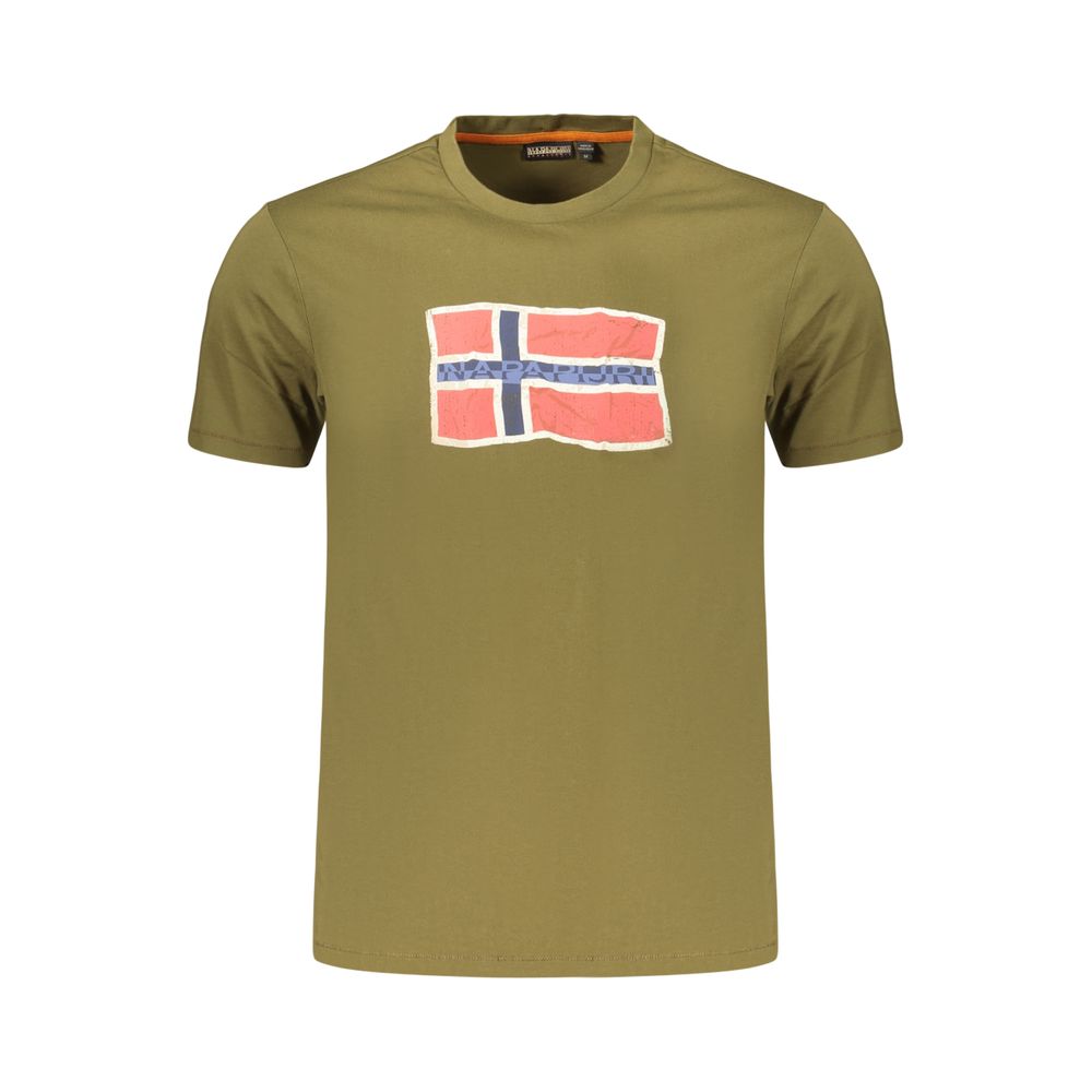 Napapijri Verde Cotton Men's T-Shirt