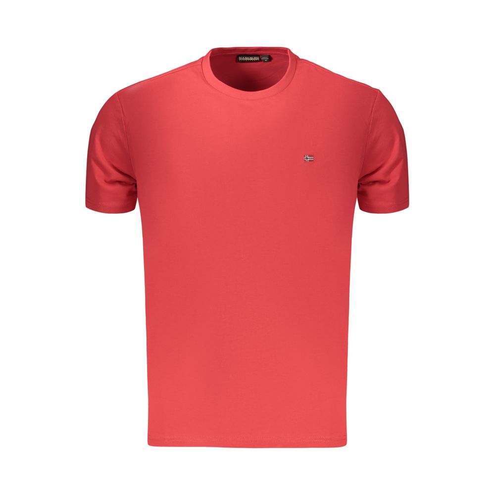 Napapijri Red Cotton Men's T-Shirt
