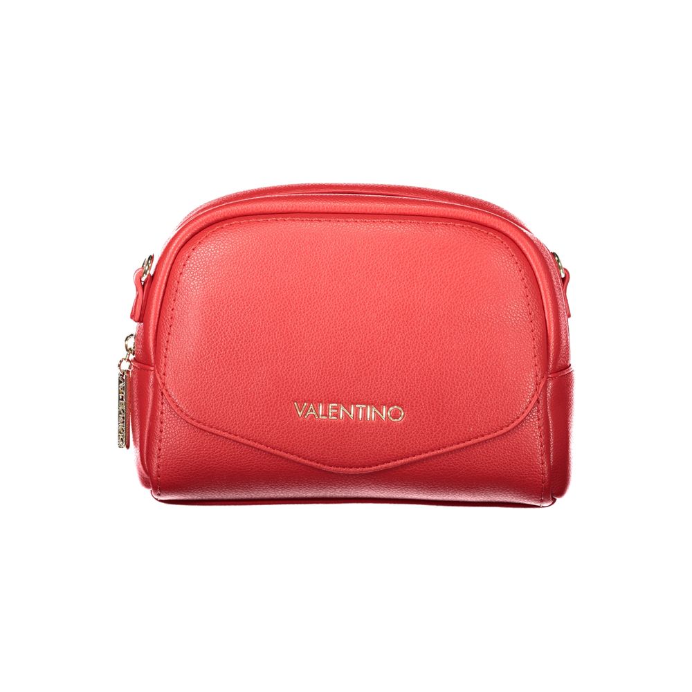 Mario Valentino Rosso Polyurethane Women's Bag with Adjustable Shoulder Strap