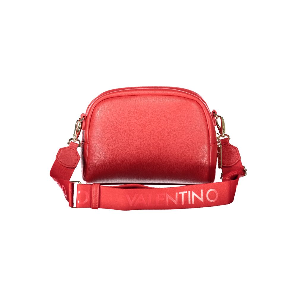 Mario Valentino Rosso Polyurethane Women's Bag with Adjustable Shoulder Strap