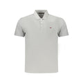 Napapijri Gray Cotton Men's Polo Shirt