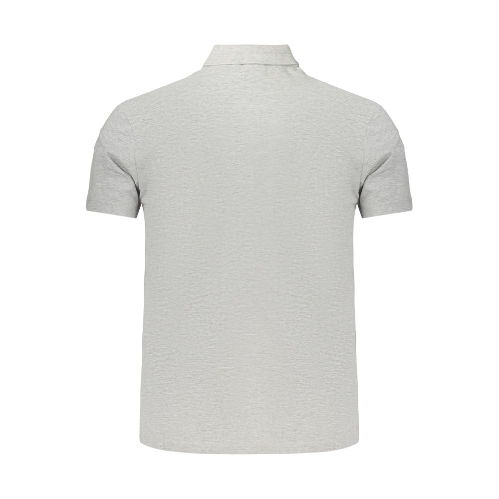 Napapijri Gray Cotton Men's Polo Shirt