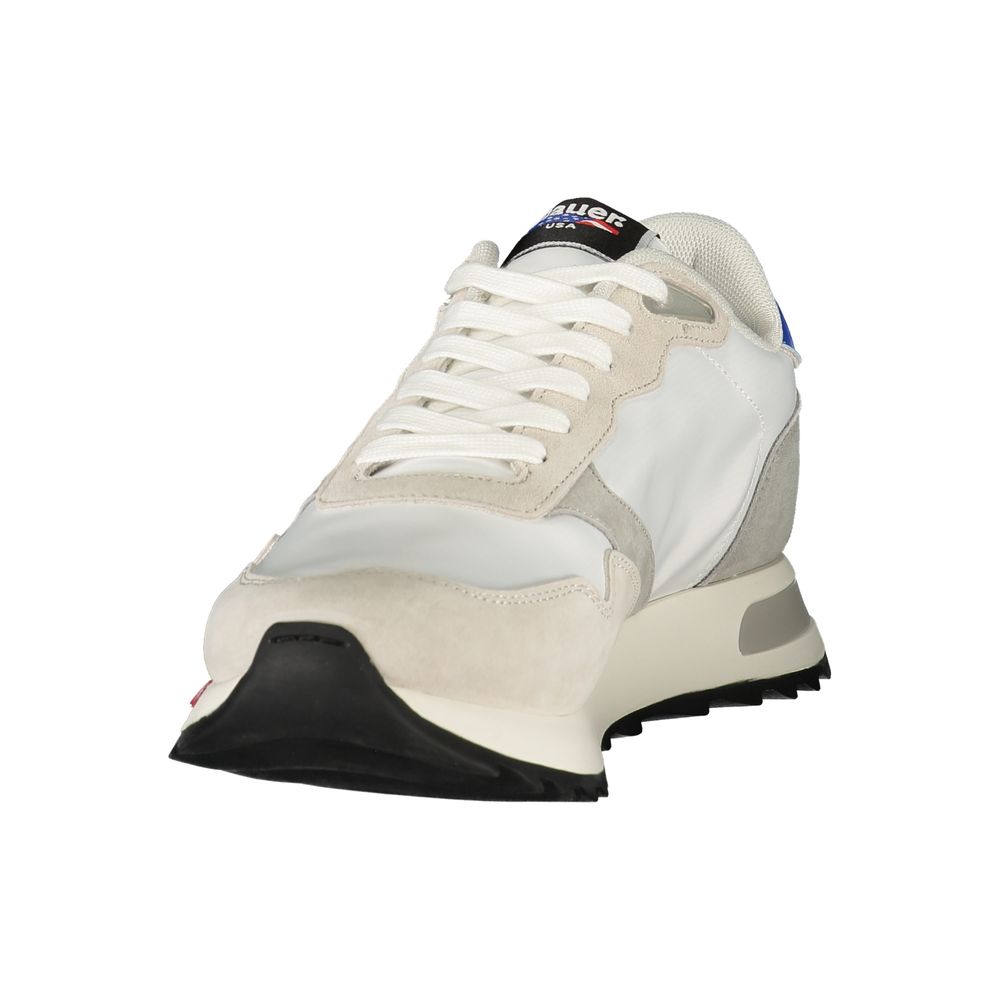 Blauer White Polyester Men's Sneaker Blauer