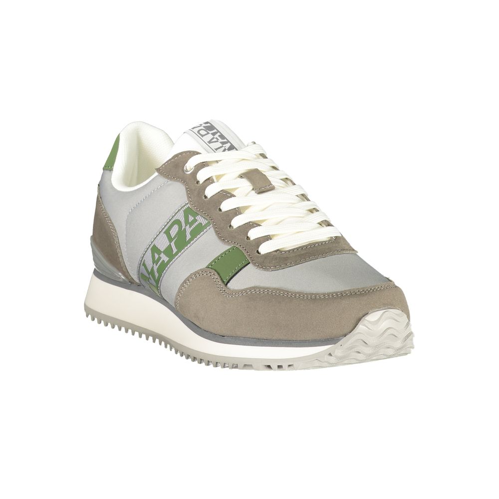 Napapijri Gray Polyester Men's Sneaker