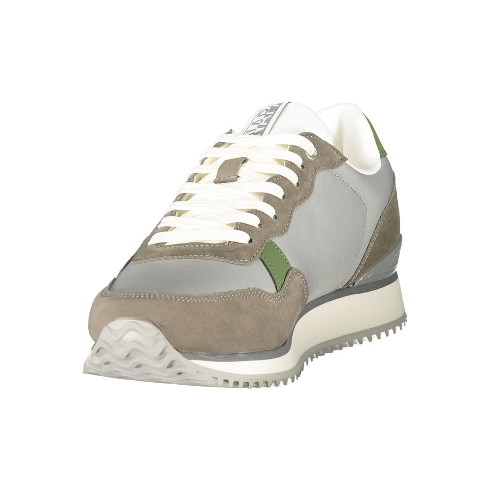 Napapijri Gray Polyester Men's Sneaker