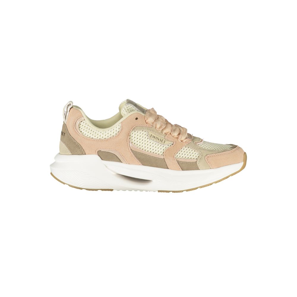Twinset Pink Fabric Women's Sneaker