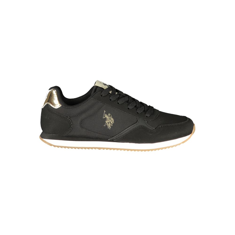 U.S. POLO ASSN. Black Polyurethane Women's Sneaker