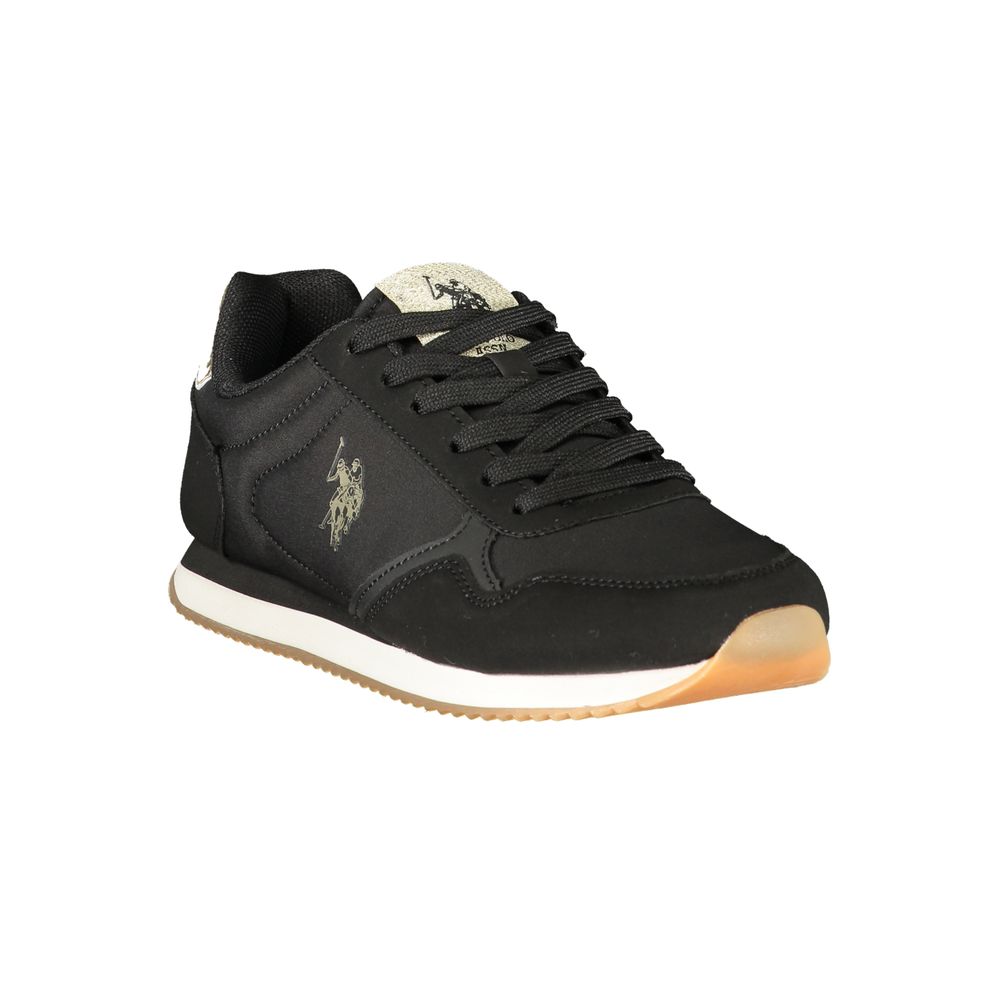 U.S. POLO ASSN. Black Polyurethane Women's Sneaker