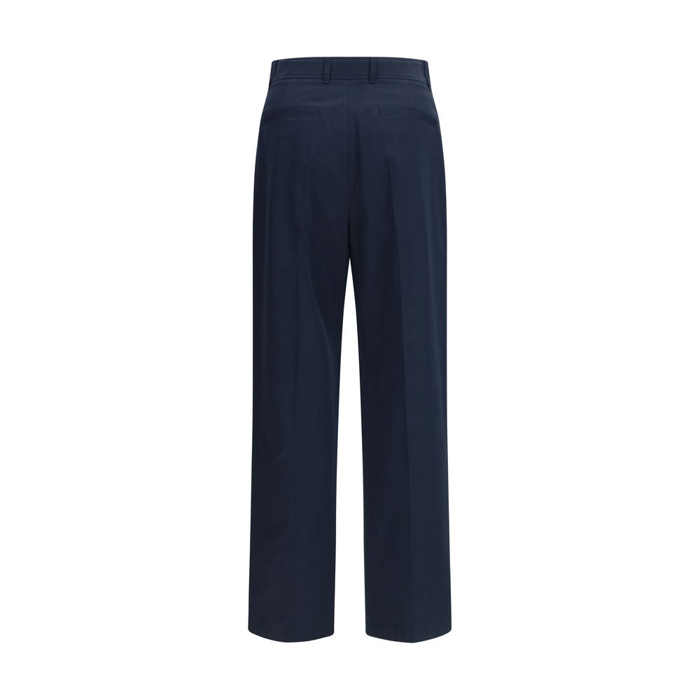 Valentino Garavani Blue Cotton Casual Pants