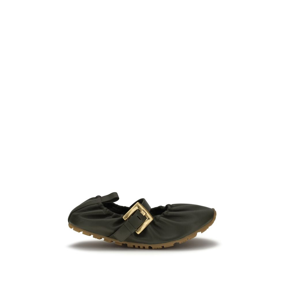 Balmain Bicolor Lamb Ovis Aries Aries Ballet Flats