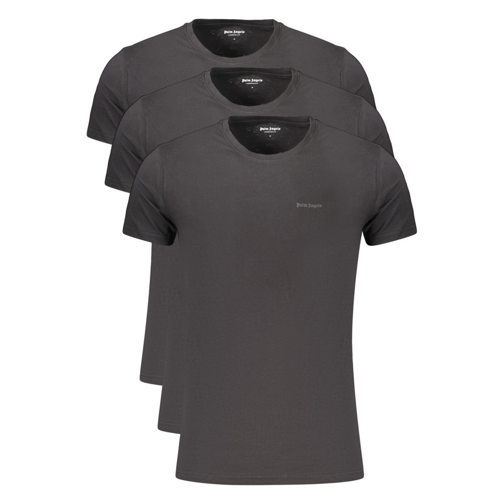 Palm Angels Nero Cotton Men's T-Shirt