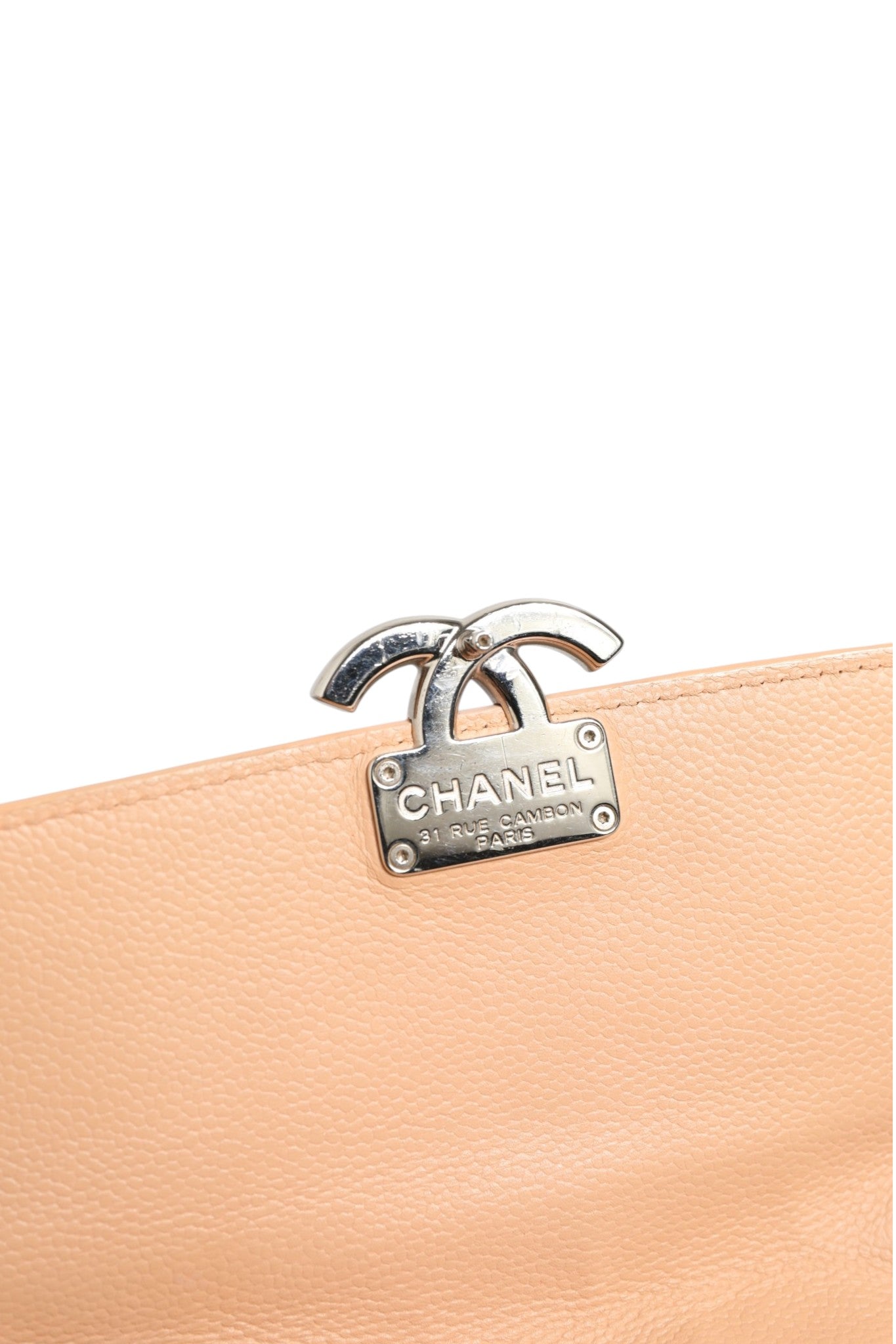 Chanel Goatskin Quilted Small CC Box Flap Bag