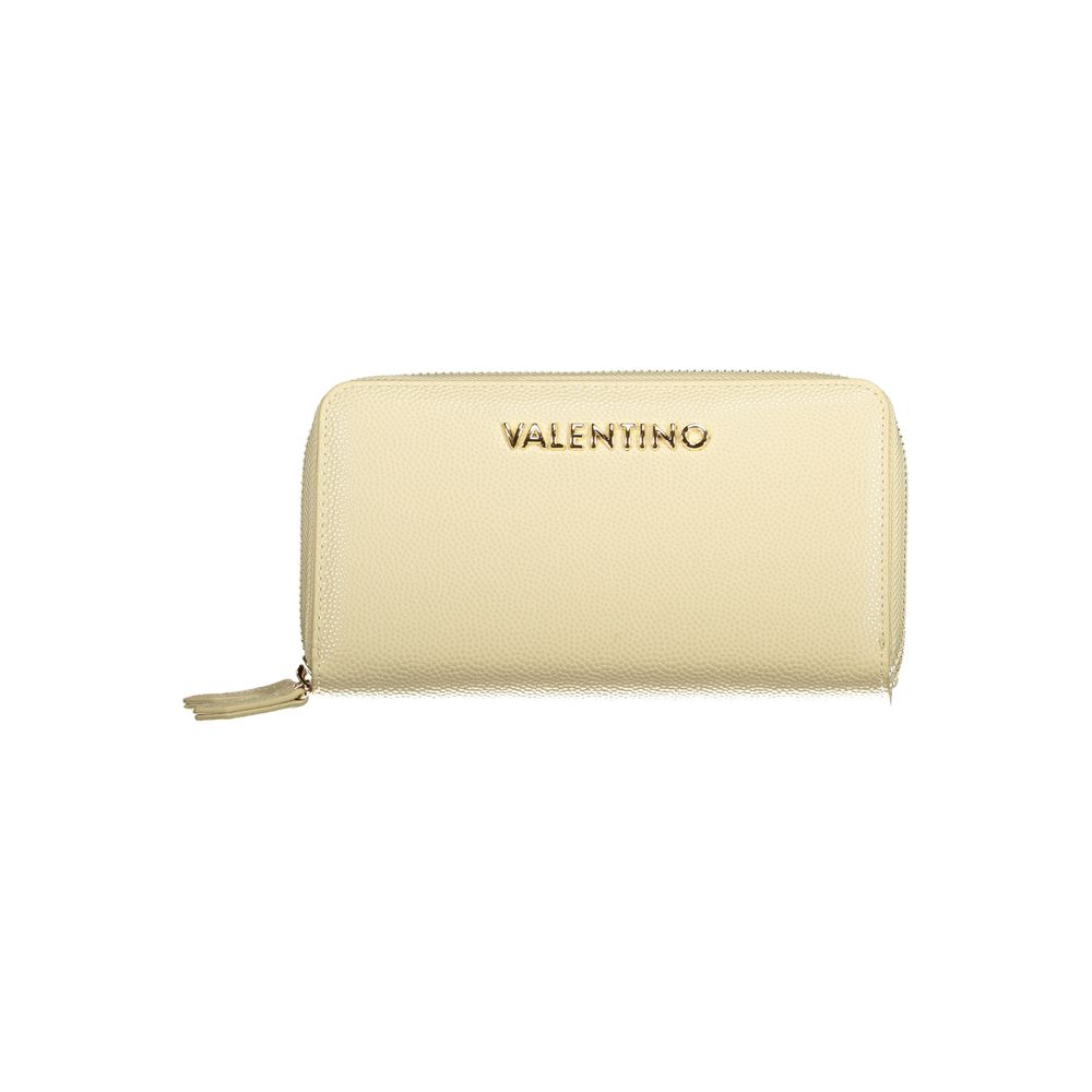 Mario Valentino Beige Polyurethane Women's Wallet with Coin Purse and Card Spaces Mario Valentino