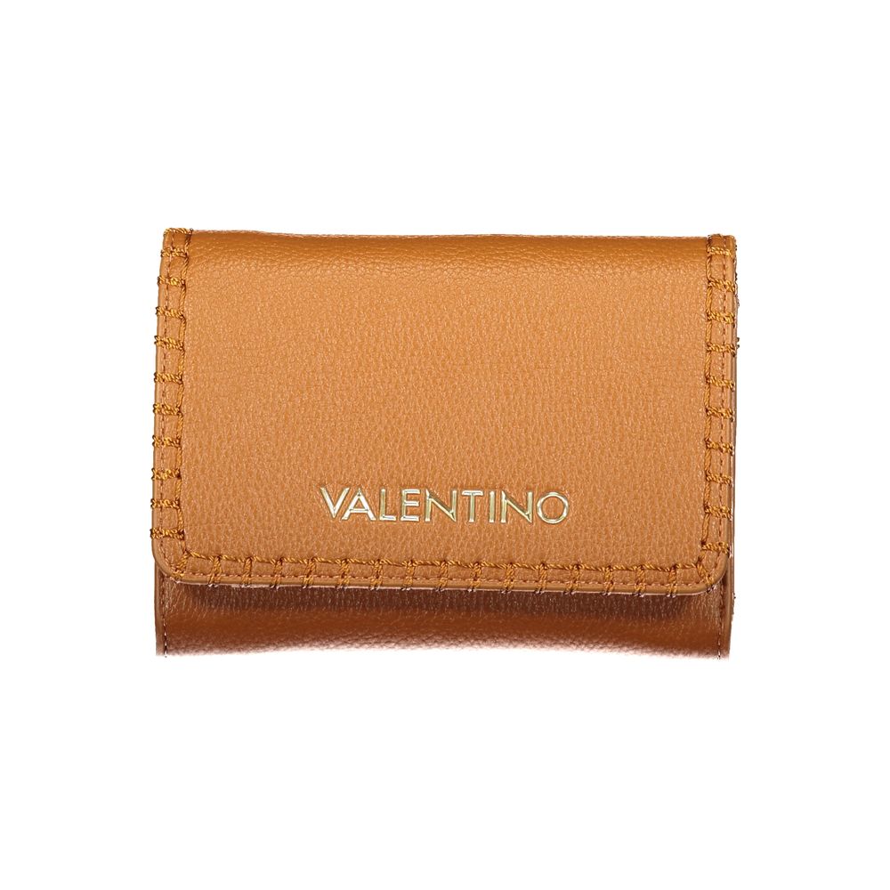 Mario Valentino Brown Polyurethane Womens Wallet