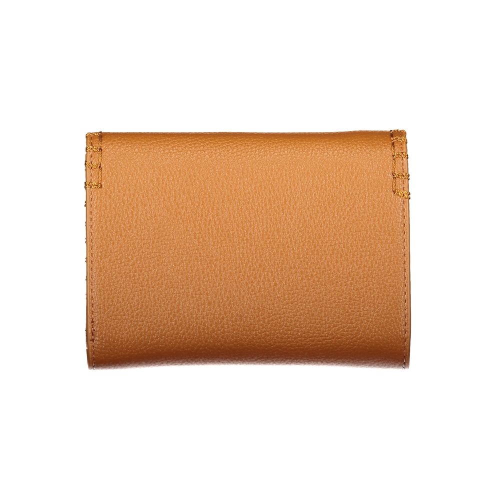 Mario Valentino Brown Polyurethane Womens Wallet