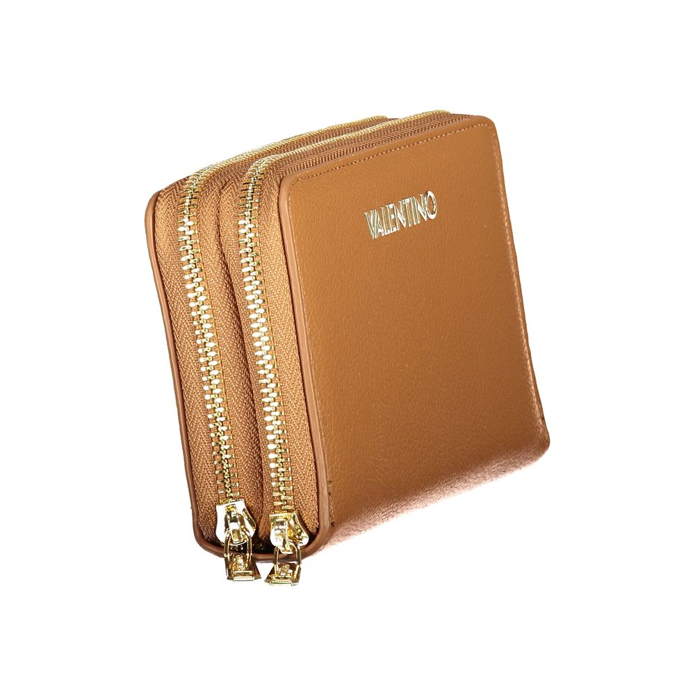 Mario Valentino Brown Polyurethane Women's Wallet
