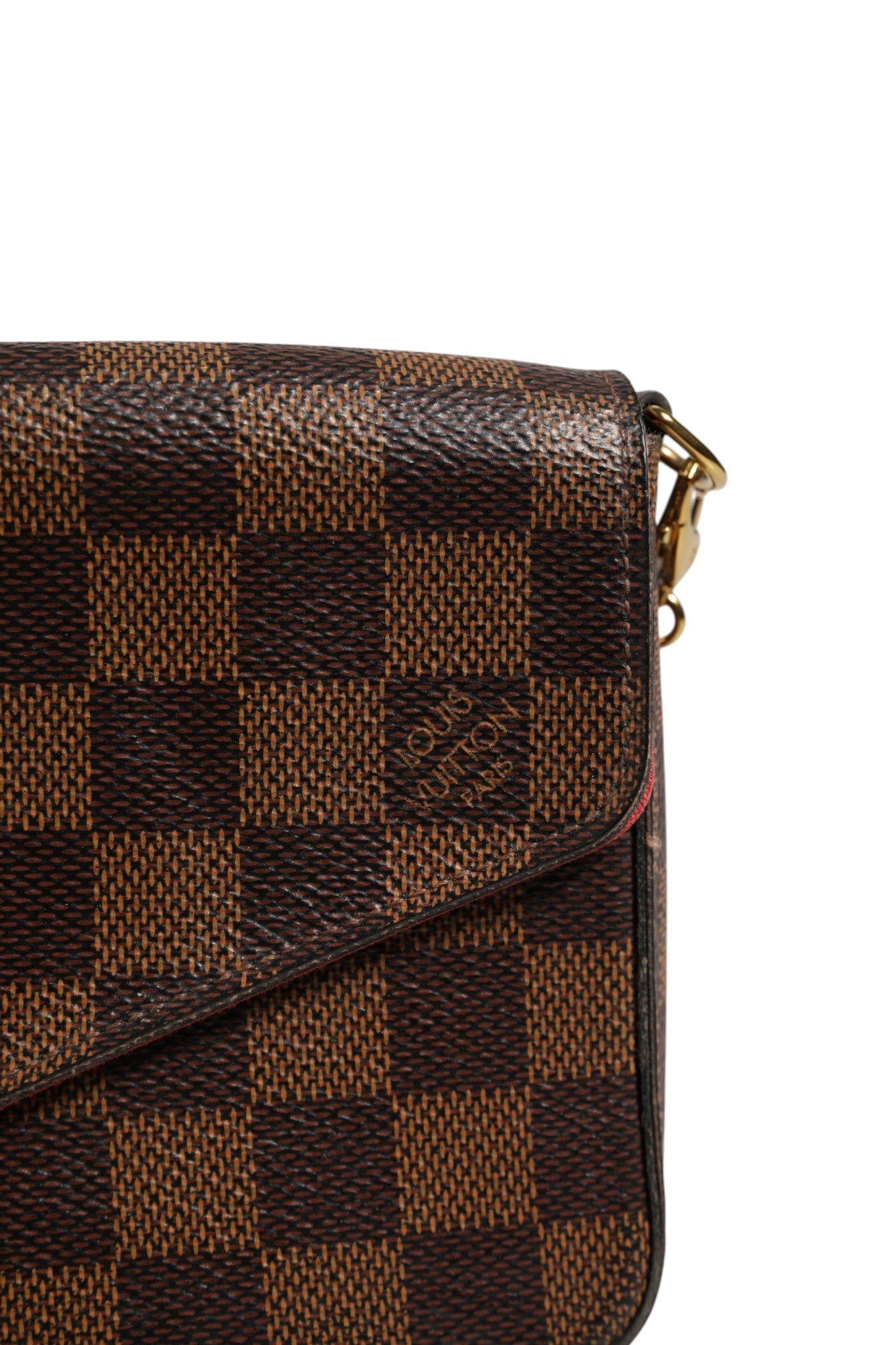 Louis Vuitton Damier Ebene Pochette Felice Chain Wallet