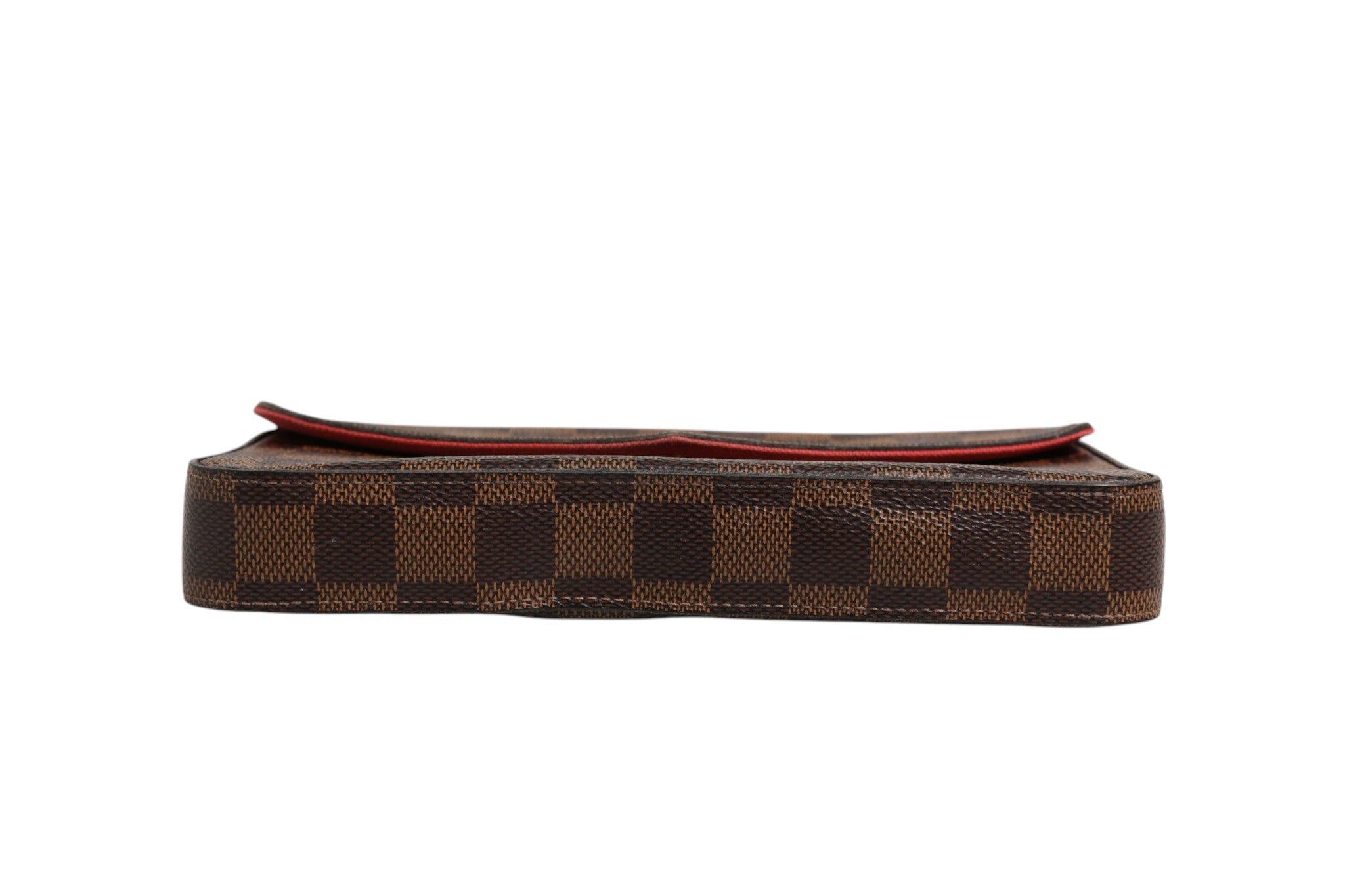 Louis Vuitton Damier Ebene Pochette Felice Chain Wallet