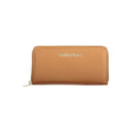 Mario Valentino Brown Polyurethane Women Wallet with Zip Closure
