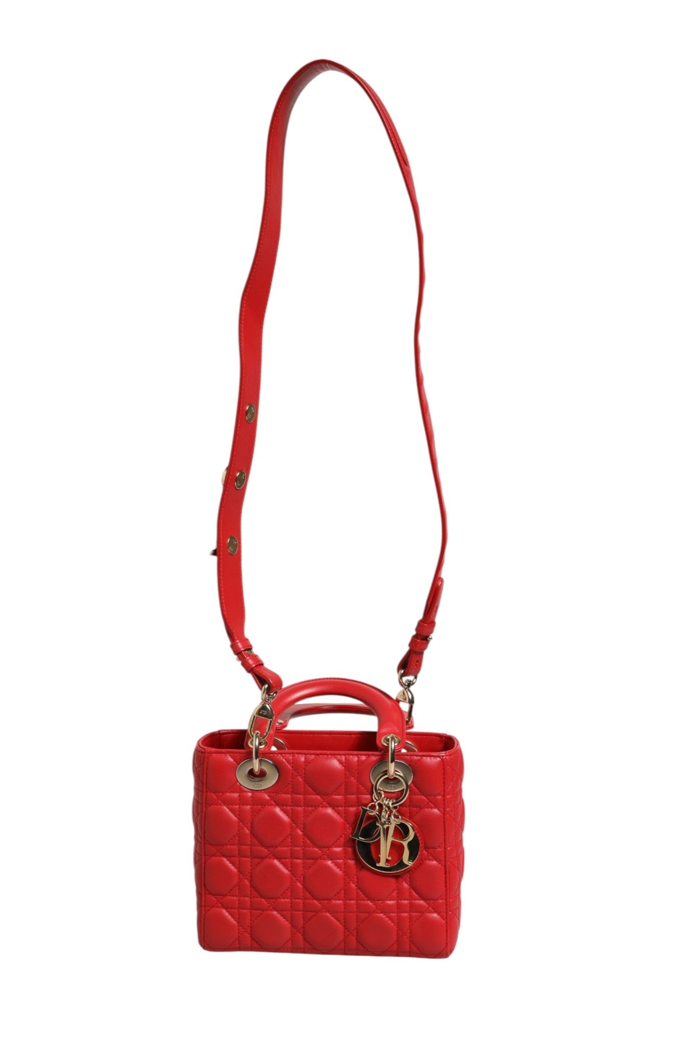 Christian Dior Lady Dior Cannage Leather Handbag