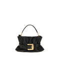 Balmain Black Calf Leather Bos Taurus Shoulder Bag