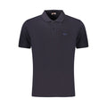 Rifle Blue Cotton Men's Polo Shirt