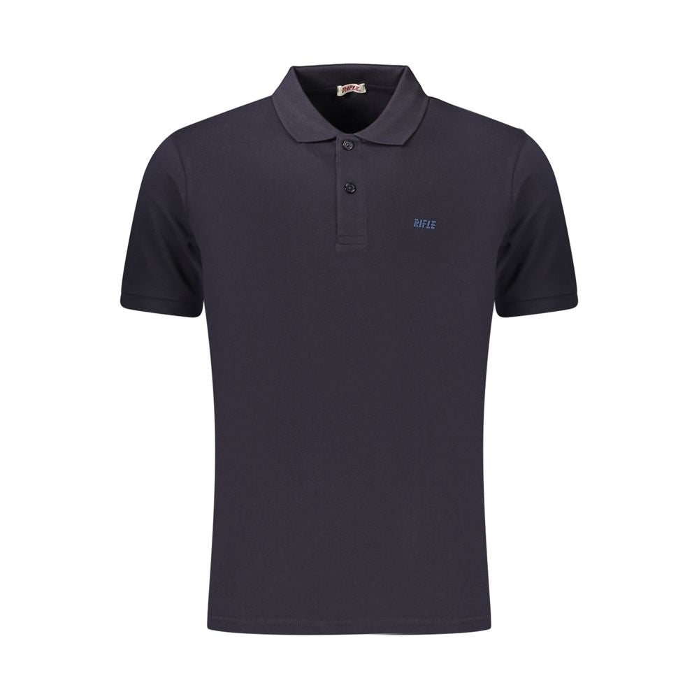 Rifle Blue Cotton Men's Polo Shirt