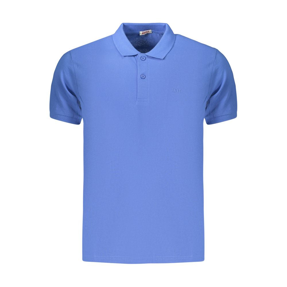 Rifle Blue Cotton Men's Polo Shirt
