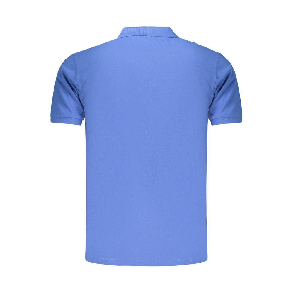 Rifle Blue Cotton Men's Polo Shirt