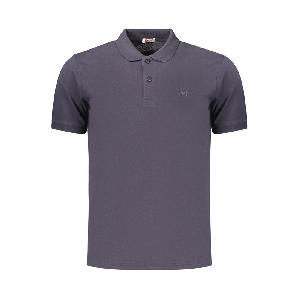 Rifle Blue Cotton Men's Polo