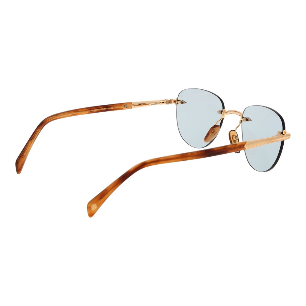 David Beckham Gold Metal Sunglasses