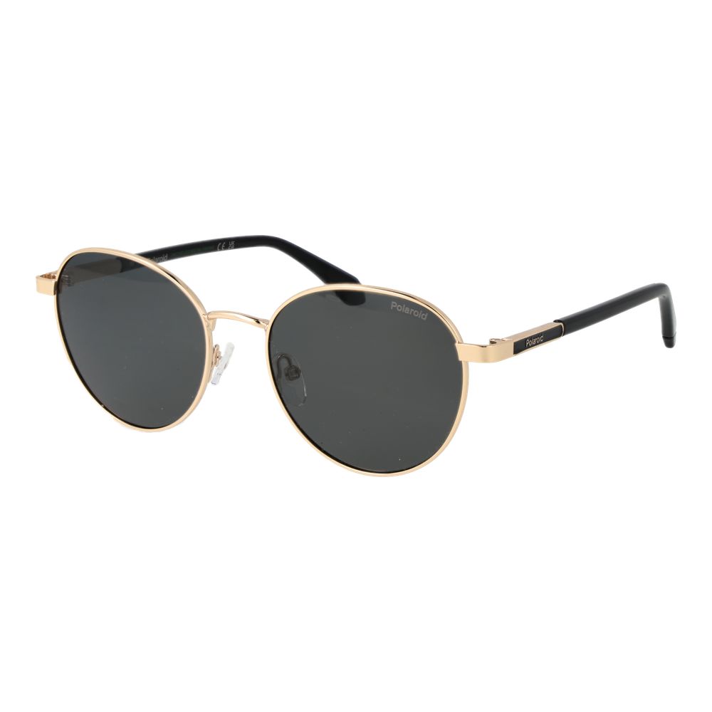 Polaroid Gold Metal Sunglasses