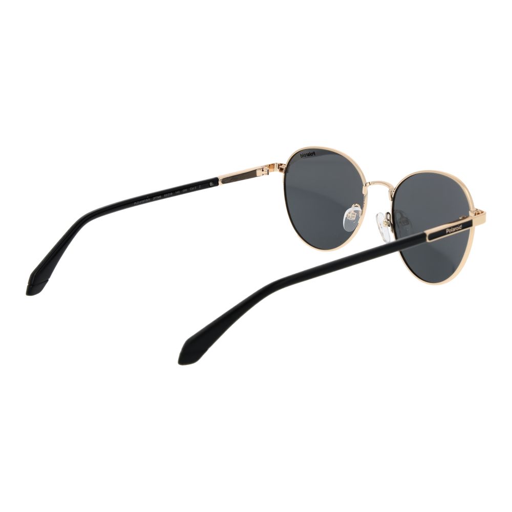 Polaroid Gold Metal Sunglasses